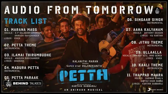 Petta Movie All Song List..!Two Song Lyrics Will Surprise You..!