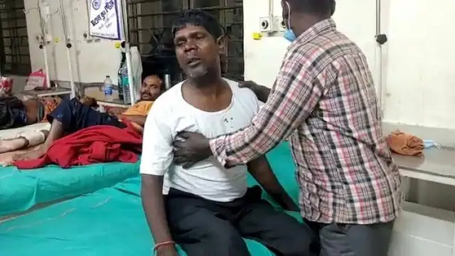 Kacha Badam singer Backs his car into a wall - hospitalized with injuries in chest and face. Pics inside.
