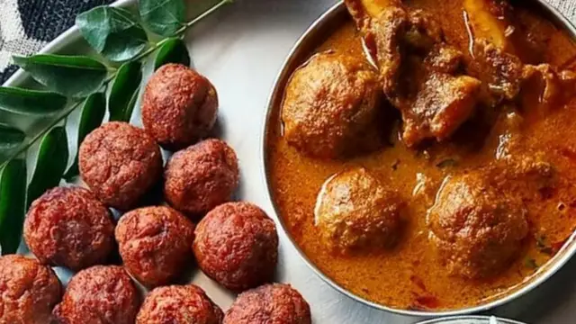 Village Vintage Recipe, Mutton Urundai Kulambu