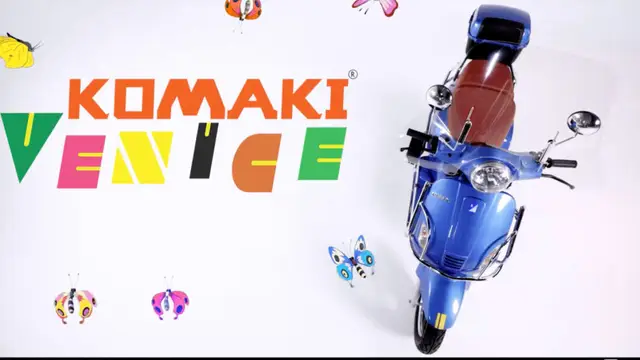 Komaki Venice launches an electric scooter with stunning features,120 km on a full charge.
