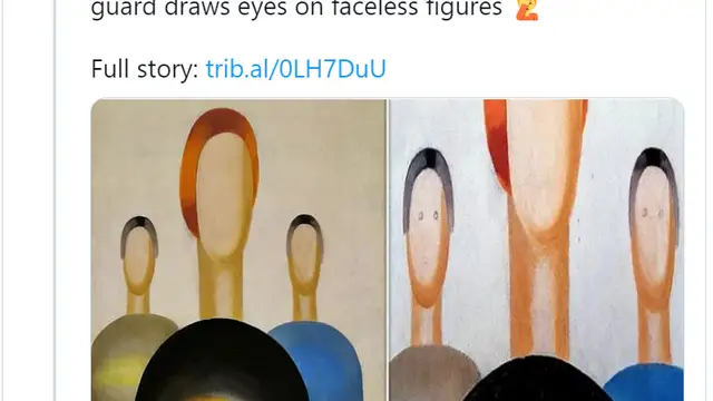 Security scribbled in a painting worth 7 crores; Anand Mahindra’s super idea.