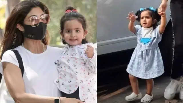 ‘The little ones are naive’- Shilpa Shetty’s Munchkin waves to the paparazzi saying ‘bye bye’.