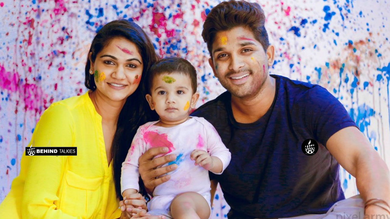 Allu Arjun with his wife Sneha Reddy and their son Allu Ayaan